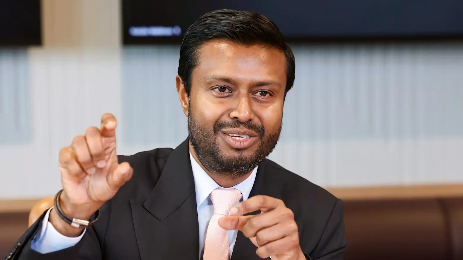 AirTrunk founder and CEO Robin Khuda speaking during an interview